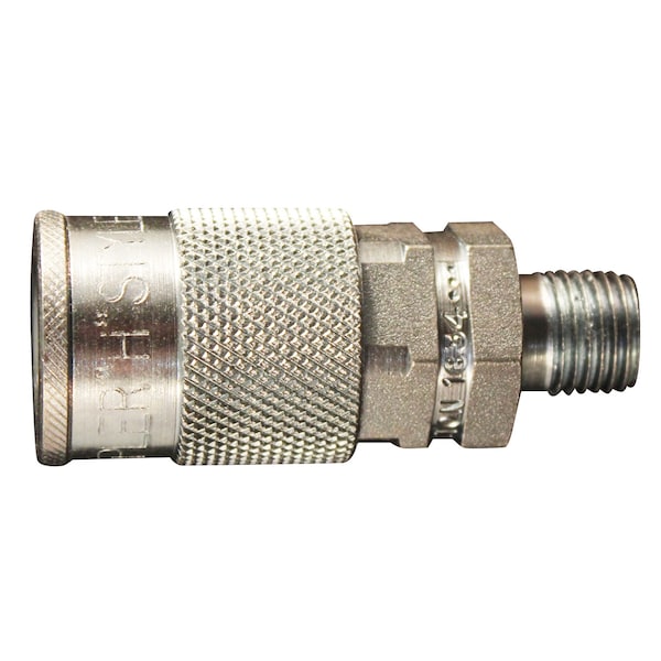 H Style Industrial Coupler, 1/4" MNPT, PK50